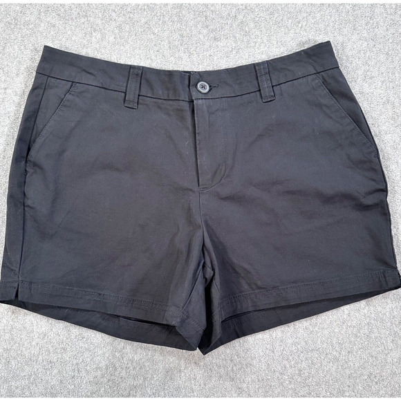 Magellan Outdoor Happy Camper Shorts Women's 10 Black 4" Inseam New Flat Front - Picture 1 of 6
